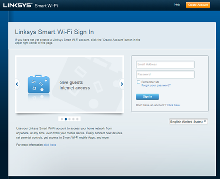 linksyssmartwifi.com login Linksys router setup